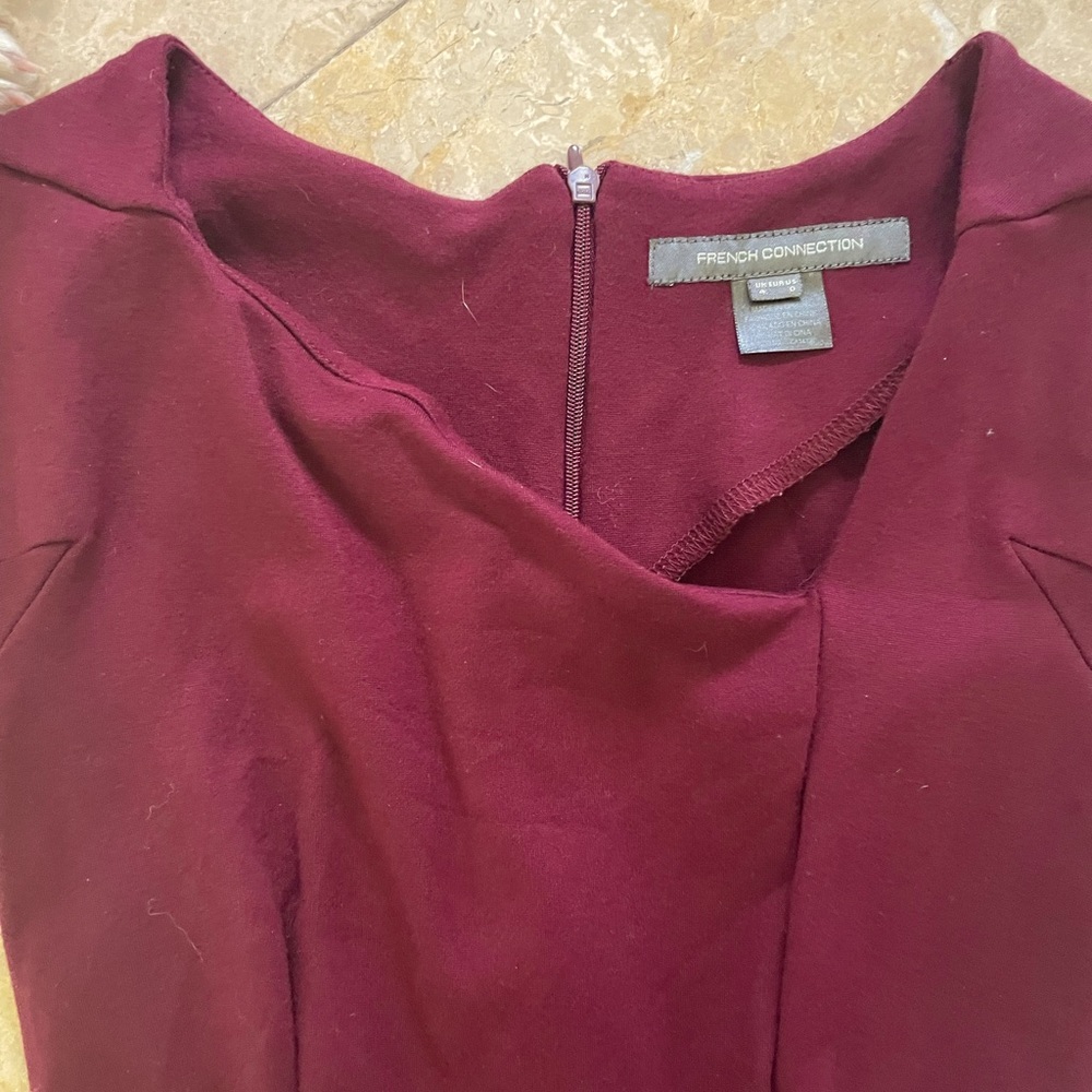 French Connection Asymmetrical Neckline Dress